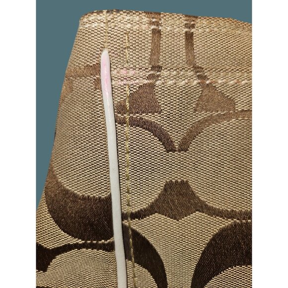 Coach Hampton Madeline Signature Satchel Canvas Y2K Turnlock Shoulder Bag - Picture 11 of 16